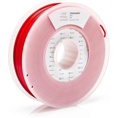 Ultimaker 3D-filament PETG - Röd - Värmebeständig - 2.85mm - 750g - Industriell Ultimaker 3D-filament PETG - Röd - Värmebeständig - 2.85mm - 750g - Industriell