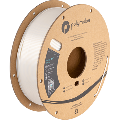 Polymaker Vitt siden filament - 1.75mm 1000g - PLA Polymaker Vitt siden filament - 1.75mm 1000g - PLA