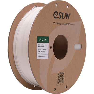 eSun ePLA+HS 1,75mm Vit 1kg - 3D Filament eSun ePLA+HS 1,75mm Vit 1kg - 3D Filament