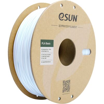 eSUN PLA BASIC 1,75mm Kall Vit 1kg - Filament eSUN PLA BASIC 1,75mm Kall Vit 1kg - Filament