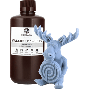 PrimaCreator Value Tough UV Resin (ABS Like) - 1000 ml - Light Grey