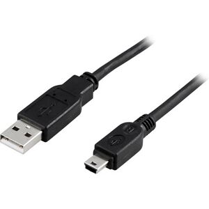 Deltaco USB-Kabel - 1 m - A-mini B