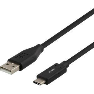 Deltaco USB-Kabel - 1 m - A-C