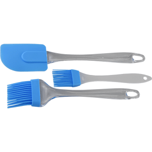 Silicone Spatula and Brush Set - 3 pcs