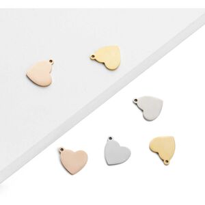 xTool Heart-Shaped Pendant - Gold, Silver, & Rose Gold - 30pcs