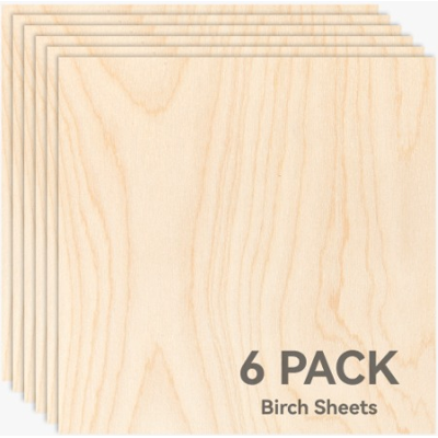 Bambu Lab 3mm Birch Plywood (6PCS) Bambu Lab 3mm Birch Plywood (6PCS)