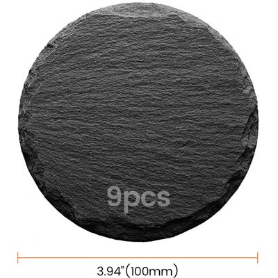 AlgoLaser Round Slate Coaster (9 pcs) AlgoLaser Round Slate Coaster (9 pcs)