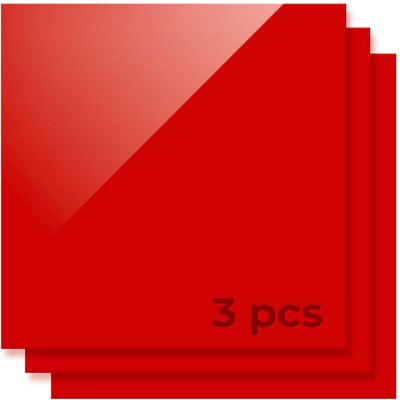 xTool 3 mm Red Acrylic Sheets (3-Pack) xTool 3 mm Red Acrylic Sheets (3-Pack)