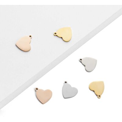 xTool Heart-Shaped Pendant - Gold, Silver, & Rose Gold - 30pcs xTool Heart-Shaped Pendant - Gold, Silver, & Rose Gold - 30pcs