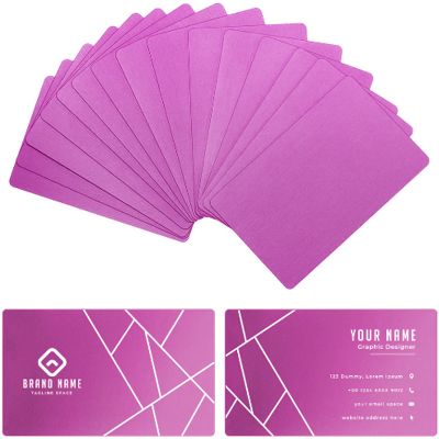 AlgoLaser Aluminum Business Cards (100 pcs) AlgoLaser Aluminum Business Cards (100 pcs)