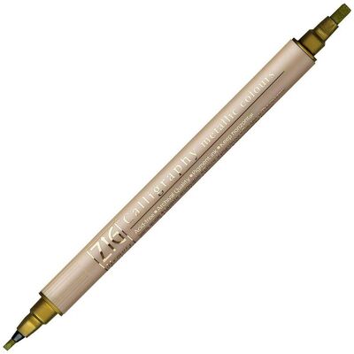 ZIG Kalligrafipenna ZIG dubbel spets guld ZIG Kalligrafipenna ZIG dubbel spets guld