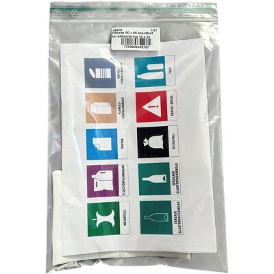 HYGIENTEKNIK Dekaler för avfallssortering kit 10x2st HYGIENTEKNIK Dekaler för avfallssortering kit 10x2st
