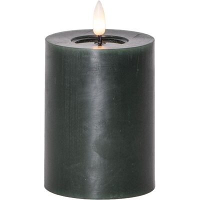 STAR TRADING Blockljus Flamme Flow LED timer 7,5x12,5cm grön STAR TRADING Blockljus Flamme Flow LED timer 7,5x12,5cm grön