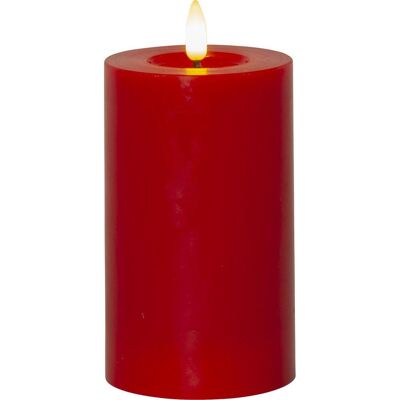 STAR TRADING Blockljus Flamme Flow LED 15cm röd STAR TRADING Blockljus Flamme Flow LED 15cm röd