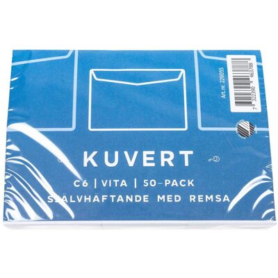 EMO Kuvert konsument C6 114x162mm remsa 50/fp EMO Kuvert konsument C6 114x162mm remsa 50/fp