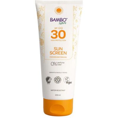 BAMBO Solskyddskräm SPF30 200ml BAMBO Solskyddskräm SPF30 200ml