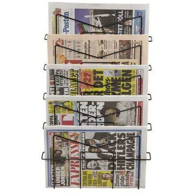 ECLIPSE Tidningsställ 5-fack svart ECLIPSE Tidningsställ 5-fack svart