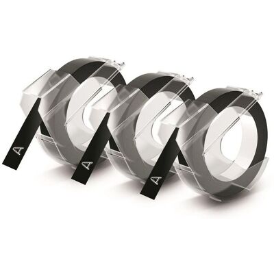 Dymo Präglingsband 9mmx3m svart 3/fp Dymo Präglingsband 9mmx3m svart 3/fp