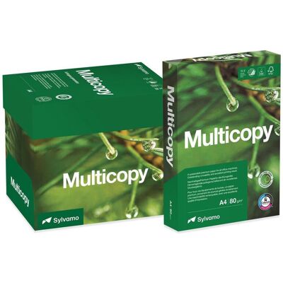 MULTICOPY Kopieringspapper A4 80g hålat 500/fp MULTICOPY Kopieringspapper A4 80g hålat 500/fp