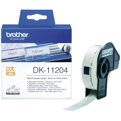 Brother Etikett DK11204 17x54mm 400/fp Brother Etikett DK11204 17x54mm 400/fp