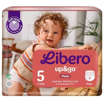 LIBERO Blöja Up&Go 5 S1 9-14kg 29/fp LIBERO Blöja Up&Go 5 S1 9-14kg 29/fp