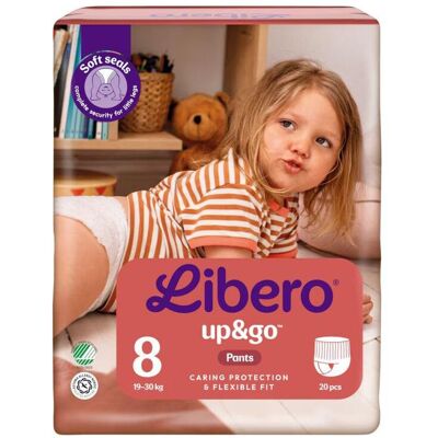 LIBERO Blöja Up&Go 8 S4 19-30kg 20/fp LIBERO Blöja Up&Go 8 S4 19-30kg 20/fp
