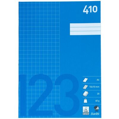 BANTEX Räknehäfte A4 10x10mm rutat BANTEX Räknehäfte A4 10x10mm rutat