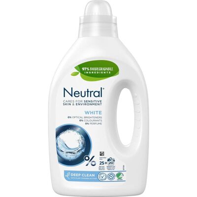 NEUTRAL Tvättmedel White flytande 1,25L NEUTRAL Tvättmedel White flytande 1,25L