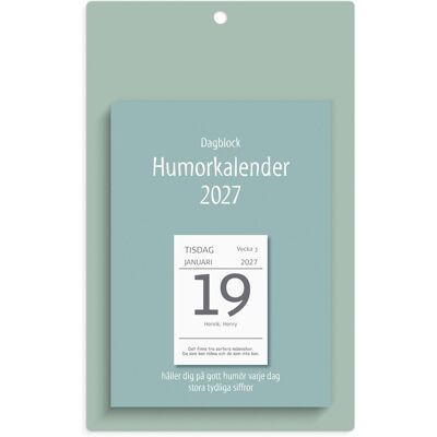 BURDE Väggplån med dagblock Humor 2027 BURDE Väggplån med dagblock Humor 2027