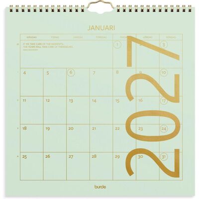 BURDE Väggkalender Color 2027 BURDE Väggkalender Color 2027
