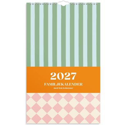 BURDE Familjekalender Color Blocking 2027 BURDE Familjekalender Color Blocking 2027