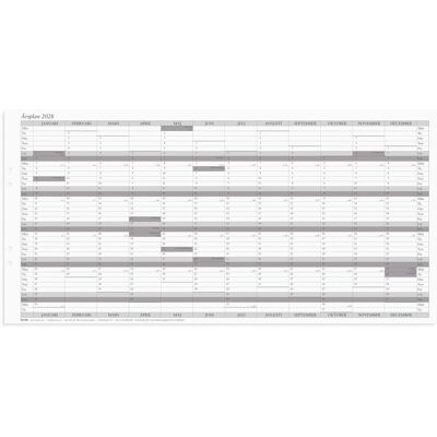 BURDE Väggkalender Årsplan 2028 5/fp BURDE Väggkalender Årsplan 2028 5/fp