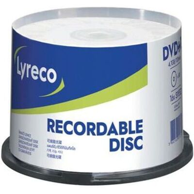 LYRECO DVD+R LYRECO 4,7GB 50/FP LYRECO DVD+R LYRECO 4,7GB 50/FP