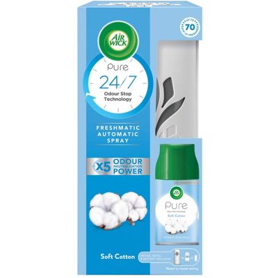 AirWick Soft Cotton Automatisk Luftfriskare - 60 Dagar AirWick Soft Cotton Automatisk Luftfriskare - 60 Dagar