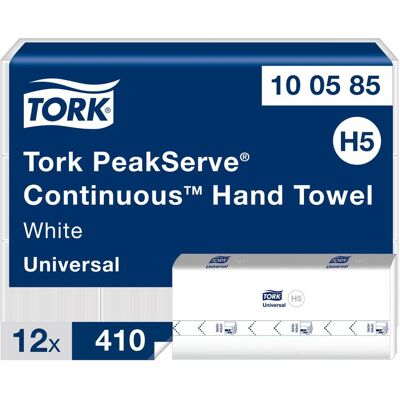 TORK Pappershandduk Universal H5 PeakServe 1-lagers vit 4920/krt TORK Pappershandduk Universal H5 PeakServe 1-lagers vit 4920/krt