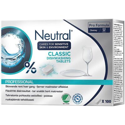 NEUTRAL Maskindisk Classic tabs 100/fp NEUTRAL Maskindisk Classic tabs 100/fp