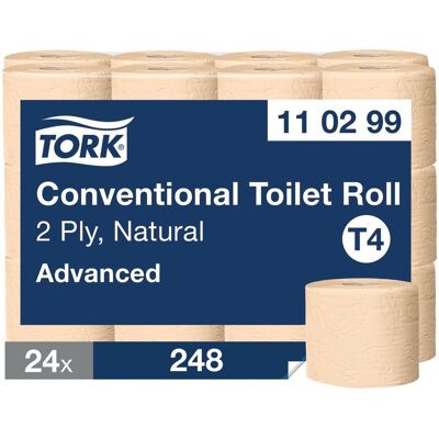 Tork T4 Natur Toalettpapper - Återvunnen, 2-lager, 34,72m Tork T4 Natur Toalettpapper - Återvunnen, 2-lager, 34,72m