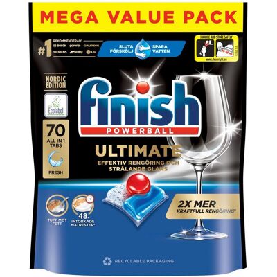 FINISH Maskindisk Ultimate All in 1 tabletter 70/fp FINISH Maskindisk Ultimate All in 1 tabletter 70/fp
