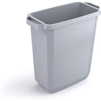 DURABLE Papperstunna 60L rektangulär grå DURABLE Papperstunna 60L rektangulär grå