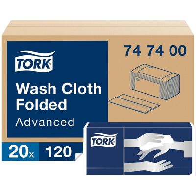 TORK Tvättlapp Advanced 4-lags vit 2400/fp TORK Tvättlapp Advanced 4-lags vit 2400/fp