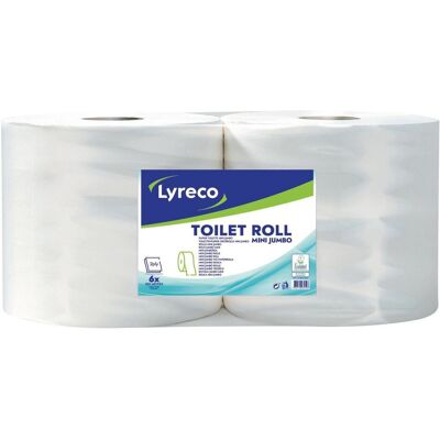 LYRECO Toalettpapper Maxi Jumbo 2-lagers vit 6/fp LYRECO Toalettpapper Maxi Jumbo 2-lagers vit 6/fp