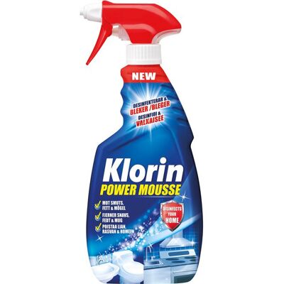Klorin - Power Mousse - 500 ml - Skumspray rengöring Klorin - Power Mousse - 500 ml - Skumspray rengöring