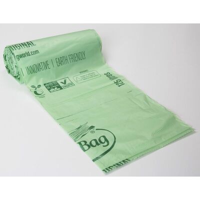 BIOBAG Plastsäck 125/150L 35my grön 10/rl BIOBAG Plastsäck 125/150L 35my grön 10/rl