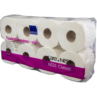 CARE-NESS Toalettpapper 2 lags vit 8/fp CARE-NESS Toalettpapper 2 lags vit 8/fp