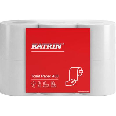 Katrin Classic 400 Vitt Toalettpapper - Toalettpapper - 2-lagers 48m Katrin Classic 400 Vitt Toalettpapper - Toalettpapper - 2-lagers 48m