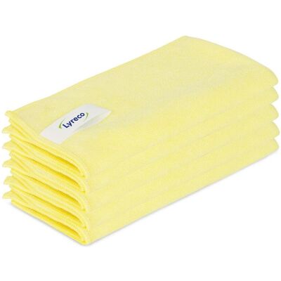 LYRECO Microfiberduk Pro 40x40cm gul 5/fp LYRECO Microfiberduk Pro 40x40cm gul 5/fp