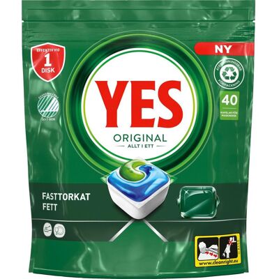 YES Maskindisk Original tabletter 40/fp YES Maskindisk Original tabletter 40/fp