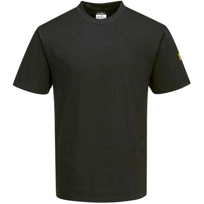 T-shirt PORTWEST AS20 ESD svart L T-shirt PORTWEST AS20 ESD svart L