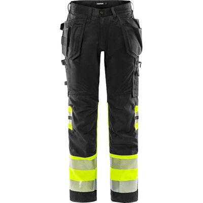 FRISTADS Hantverksbyxa 2706 kl1 Svart/Gul C50 FRISTADS Hantverksbyxa 2706 kl1 Svart/Gul C50