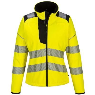 PORTWEST Varselsoftshell dam PW381 Hi-vis kl 2 XS PORTWEST Varselsoftshell dam PW381 Hi-vis kl 2 XS